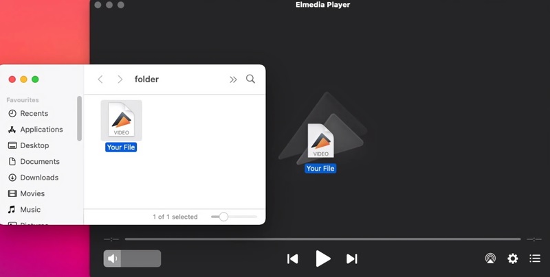 elmedia 播放器介面