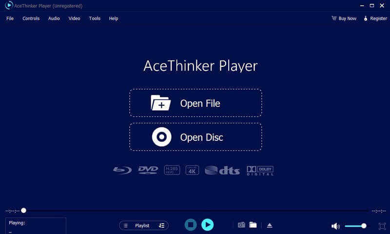 AceThinker Player 介面